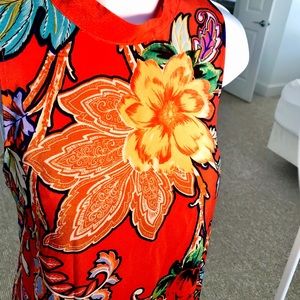 Brand new halter top dress! Vibrant floral! Maeve